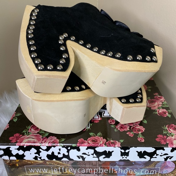 Jeffrey Campbell Vintage Flower Suede Shoes - Picture 11 of 15